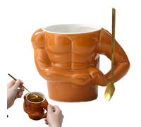 Générique Ceramic Mug - Hilarious Ceramic Milk Mug,Hilarious Porcelain Milk Cups, Muscle Shape Water Drinking Containers for Tea Coffee