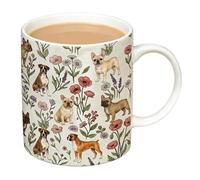 Générique Ceramic Travel Mug - French Bulldog Coffee Cup, Reusable Drinking Cups, Bulldog Printing Mug, Novelty Gift | Hot Cold Latte Juice Beer Cup For Mom Dad Wife Husband, 12oz Ceramic With Design