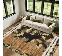Générique Cerf Rustique Tapis Salon 160x230cm Cabine Western