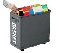 Générique Cestino di Stoccaggio Pieghevole Con Maniglia e Ruote - Organizer Sotto Scrivania per CASA, Ufficio, Cucina e Cameretta, Tessuto Oxford Resistente