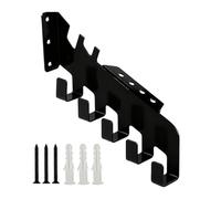 Générique Chain Hanger, 6.9in Chainsaw Storage for Wall Mount, Heavy Duty Rack, Five Hook Design, Easy Use, Tool Storage Rack, Chain Saw Accessories for Gardening Shed Workshop, Standard Size