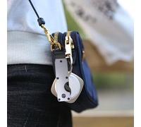 Générique Chain Holder - Key Organizer | 10cm Metal Folding Key Holder with Compact Design, Secure Storage for 1-5 Keys, Pocket-Friendly Organizer with for Travel