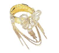 Générique Chaîne à main à de nœud papillon, de personnalité Vintage, manchettes de poignet pour fêtes et mariages, accessoire