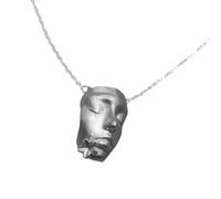 Générique Chaîne de clavicule masque vintage bijoux pour le visage déchirure et détails floraux collier en alliage pour un usage quotidien collier pendentif masque vintage