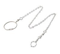 Générique Chaîne de Patte pour Perroquet en Acier Inoxydable 50 CM Harnais pour Perruche Boucle Pivotante Laisse pour Oiseau Adaptée aux Calopsittes et Perruches Accessoires Cage Oiseaux