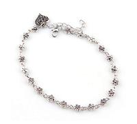 générique Chaîne de Pied tibétain Couleur Argent Creuse Prune Marguerite Fleurs en Forme de Coeur Cheville pour Les Femmes créative et utileLivres de Mode