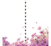 Générique Chaîne de Pluie | Chaînes de Pluie Décoratives Robustes en Métal | Remplacement de de Gouttière | pour Jardin Extérieur Maison Cour Patio Paysager Trottoir