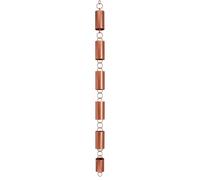 Générique Chaîne de Pluie cylindrique liée pour patios, porches, Spec B | Alliage d ' aluminium résistant à la rouille pour l ' exposition à la pluie, profil à liaison verticale, écoulement