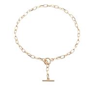 générique Chaîne épaisse fermoir à bascule colliers en or mixte lié cercle colliers pour femmes minimaliste collier ras du cou bijouxUn design ingénieux