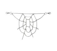 Générique Chaîne pour Pantalon en Alliage Métallique Argenté Style Punk Design Unique Toile D'araignée, Confortable et Facile à Attacher et Détacher