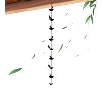 Générique Chaînes À Pluie | Chaîne Suspendue en Métal avec Coupes Oiseaux | Décoration De Gouttière Extérieure | Chaîne Suspendue avec Carillons pour Balcon Et Jardin
