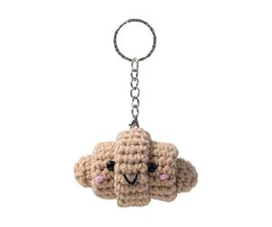 Générique Chaînes de clés drôles pour les clés de voiture - Charme de nourriture en polyester pour le sac à main | 2,76x1.77x1,77 pouces cllés au crochet, adorable pendentif en sac d'école, à