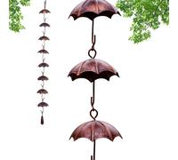 Générique Chaînes De Gouttières,Décor De Jardin Attrape-Pluie,Chaînes d'eau Décoratives | pour Protection des Fondations Maison Arrière-Cour Extérieur Cottage Entrée Patio Aménagement -Toit