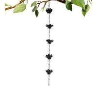 Générique Chaînes De Pluie | Forme Décorative en Fer - Chaîne Pluie pour Gouttière - pour Maison Extérieur Jardin Cour Aménagement Paysager Décoration Terrasse Arrière-Cour