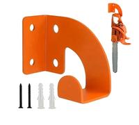 Générique Chainsaw Hanger Mount - Organizer Rack for Garage | Steel Material with Heavy Duty Build, Wall Mounted Holder, Workshop Storage Tool for Cables, Hoses, Shovels and Garden Equipment