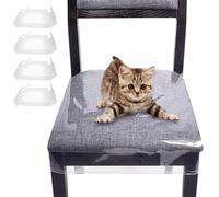 Générique Chair Covers - 2cm Clear Dining Protector, Waterproof Scratch Guard Transparent Cushion | Versatile Dinings Chairs Shield with Holiday Dinner Everyday Protection, Dining Chair Cover