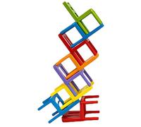Générique Chair Stacking Games, 24PCS Colorful Set, Children’s Educational Toy, Funny Balancing Stool, Parent Child Interactive Play, Perfect for Kids, Boys, Girls, Family, Parties, Learning