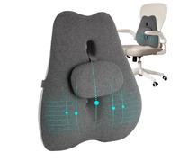 Générique Chair Waist Support Pillow, Ergonomic Lumbar Cushion Desk, 15.75x5.51x19.69 inches Firm Support Pillow for Work, Car, and Home Use to Relieve Lower Back