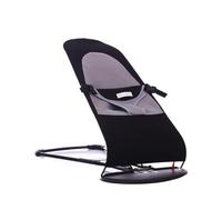 Génerique Chaise à Bascule Pliable Portable for Chat et Chien, Meubles for Animaux de Compagnie en Maille Respirante à Hauteur réglable avec Harnais de sécurité,for All Seasons Use(Black)