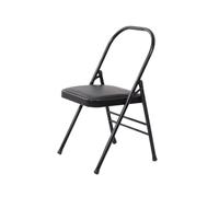 Générique Chaise d'accessoires Yoga, Chaise Bureau Pliable métal, Facile à Ranger, Tabouret Yoga à Domicile, for soulager Les maux Dos, entraînement Force à la Maison(Color 2)