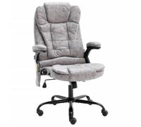 Générique Chaise de Bureau de Massage Gris Clair Similicuir Daim,Meubles de Bureau,Chaises de bureau-20578