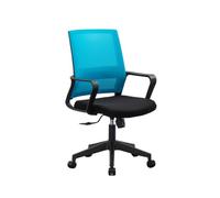 Générique Chaise De Bureau Pivotante, Chaise D'ordinateur avec roulettes, Le Siège Peut Basculer D'avant en Arrière, Hauteur Réglable : 91-100 Cm for La Chambre À Coucher(Blue)