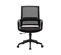 Générique Chaise De Bureau Pivotante, Chaise D'ordinateur avec roulettes, Le Siège Peut Basculer D'avant en Arrière, Hauteur Réglable : 91-100 Cm for La Chambre À Coucher(Black)