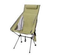 Générique Chaise de Camping Portable Lune randonnée Pliable tabourets Pratiques en Plein air en Alliage d'aluminium pêche avec Appui-tête(Moon Chair-Green)