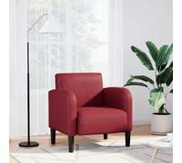 Générique Chaise de canapé et accoudoirs Rouge Bordeaux 54 cm Similicuir,Fauteuils,14.15KG-4100532