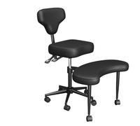 Générique Chaise de méditation, Chaise à Coffre croisée avec Roues TDAH, Table de avec Soutien Lombaire et Hauteur - Tabouret ajusté, Chaises de méditation Ergonomique pour Fidget Philipes - Noir