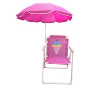 Générique Chaise de Plage Enfant avec Parasol - Chaise Pliante Enfant avec Protection Solaire | Siège Résistant au Vent et Stable sur Le Sable pour Voyage, Jardin, Piscine et Pique-Nique en Extérieur