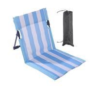 Générique Chaise de Plage - Pliant Rayé, Soutien Lombaire Siège Portable, Mobilier Léger Extérieur, Cadre Métal Robuste | Fauteuil Rembourré Confortable pour Camping Patio Piscine Pelouse Jardin Parc