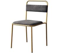 Générique Chaise de Salle à Manger en Velours Doux, Dossier en Fer forgé for café, Loisirs, Restaurant Occidental, Salon