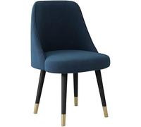 Générique Chaise de Salle à Manger en Velours Doux, for Chambre d'hôtel, Ordinateur, étudiant, Chambre Simple avec Dossier, réception(Blue,A)
