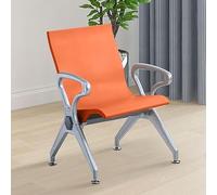 Générique Chaise de Salle d'attente avec Dossier et accoudoirs, Chaise de réception pour Hall d'accueil et salles de réunion, destinée aux Bureaux, cliniques et Halls d'accueil(Orange)