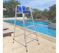 Générique Chaise de Sauveteur en Acier Inoxydable 304 - Chaise de Piscine réglable avec Crochet de sécurité - Chaise de Sauveteur de Piscine Durable, Montage Facile, supporte jusqu'à 300 kg / 660 lbs