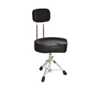Générique Chaise De Selle, Tabouret De Bar en Éponge Haute Densité, Tabouret De Salon Pivotant avec Dossier, roulettes Pivotantes, Hauteur Réglable De 40 À 60/45 À 65 Cm(Black,45-65cm)