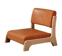 Générique Chaise De Sol avec Support Dorsal, Chaise De Sol Japonaise avec Pieds en Bois D'HéVéA Et Coussin for La MéDitation, La Lecture