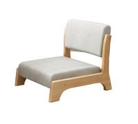 Générique Chaise De Sol avec Support Dorsal, Chaise De Sol Japonaise avec Pieds en Bois D'HéVéA Et Coussin for La MéDitation, La Lecture