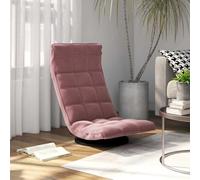 Générique Chaise de Sol Pivotante Rose Velours | 5 Angles Réglables, Pivot 360°, Pliable, Cadre Métal, Mousse Rembourrée