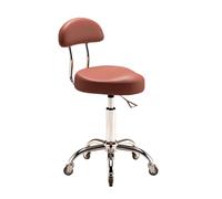 Générique Chaise De Tabouret De Selle avec Support Arrière, Tabouret Hydraulique Roulant À Selle Pivotante Ergonomique, Chaise De Tabouret Réglable Pivotante for Salon De Spa(Color4)