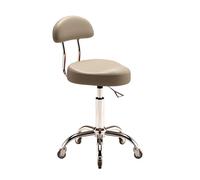 Générique Chaise De Tabouret De Selle avec Support Arrière, Tabouret Hydraulique Roulant À Selle Pivotante Ergonomique, Chaise De Tabouret Réglable Pivotante for Salon De Spa(Color1)