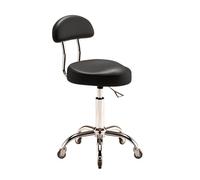 Générique Chaise De Tabouret De Selle avec Support Arrière, Tabouret Hydraulique Roulant À Selle Pivotante Ergonomique, Chaise De Tabouret Réglable Pivotante for Salon De Spa(Color3)