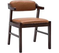 Générique Chaise en Bois Massif avec Dossier en polyuréthane et accoudoirs for café, Restaurant Occidental, hôtel, Salon de thé au Lait(Yellow,B)