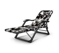 Générique Chaise Longue Pliante Robuste - Fauteuil inclinable à gravité zéro pour Camping, Jardin et terrasse - Chaise Longue en métal étanche - Ensemble de Meubles de détente Portables