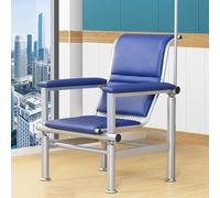 Générique Chaise médicale en Cuir phlébotomie Perfusion réglable Chaise de prélèvement sanguin en Acier réception médicale Salle d'attente Siège rembourré Doux (Blue)