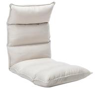 Générique Chaise Pliable de Sol Crème Tissu,Fauteuils de Sol,6.35KG-325237