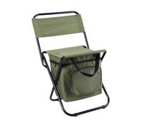Générique Chaise Pliante Camping Tabouret Sac de Rangement Dossier Fer Siège Oxford Résistant Adaptée Aux Événements Extérieurs Jardin, Vert
