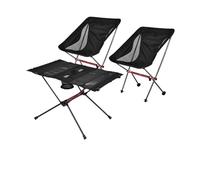 Générique Chaise Pliante d'extérieur, Table de Camping Touristique, Chaise Longue Plage for se détendre, mobilier Voyage Pliable for Pique-Nique(2person)