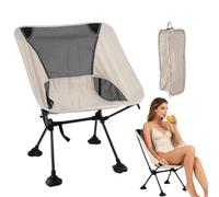 Générique Chaise Pliante Haut Soutien Respirant Siège Portable | Chaise de Camping Pliable pour Plage Randonnée Extérieur Pique-Nique Concert Sac à Dos